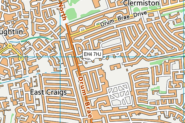 EH4 7HJ map - OS VectorMap District (Ordnance Survey) EH4 7HJ map - OS VectorMap District (Ordnance Survey)