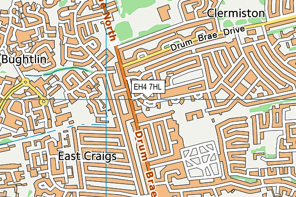 EH4 7HL map - OS VectorMap District (Ordnance Survey) EH4 7HL map - OS VectorMap District (Ordnance Survey)