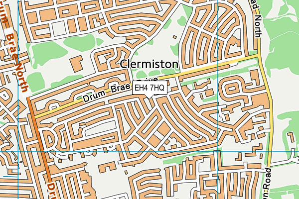 EH4 7HQ map - OS VectorMap District (Ordnance Survey) EH4 7HQ map - OS VectorMap District (Ordnance Survey)