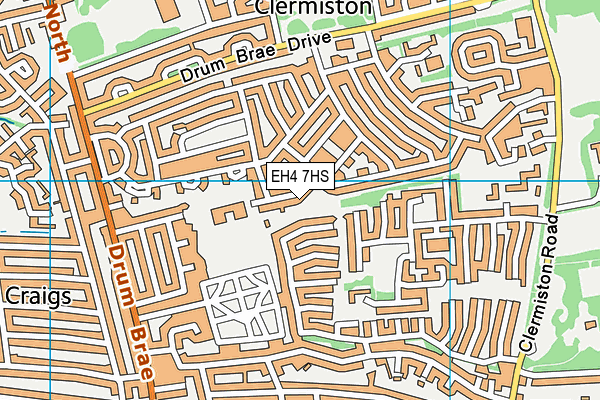 EH4 7HS map - OS VectorMap District (Ordnance Survey) EH4 7HS map - OS VectorMap District (Ordnance Survey)