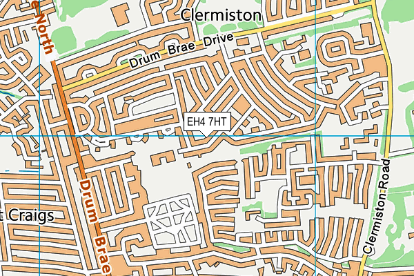 EH4 7HT map - OS VectorMap District (Ordnance Survey) EH4 7HT map - OS VectorMap District (Ordnance Survey)
