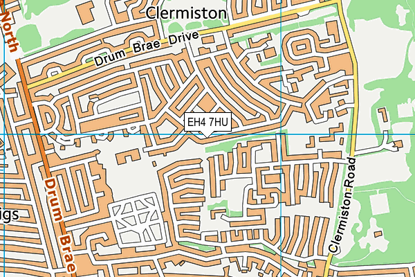 EH4 7HU map - OS VectorMap District (Ordnance Survey) EH4 7HU map - OS VectorMap District (Ordnance Survey)