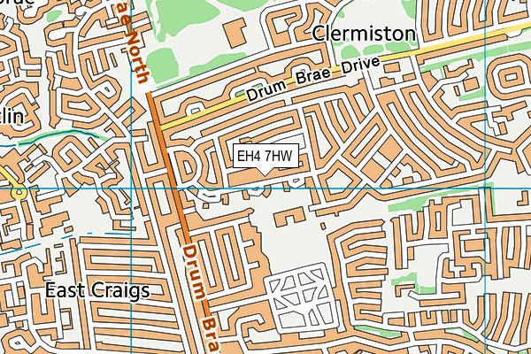 EH4 7HW map - OS VectorMap District (Ordnance Survey) EH4 7HW map - OS VectorMap District (Ordnance Survey)