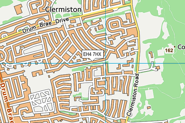 EH4 7HX map - OS VectorMap District (Ordnance Survey) EH4 7HX map - OS VectorMap District (Ordnance Survey)