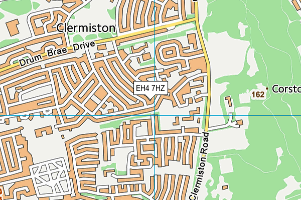 EH4 7HZ map - OS VectorMap District (Ordnance Survey) EH4 7HZ map - OS VectorMap District (Ordnance Survey)
