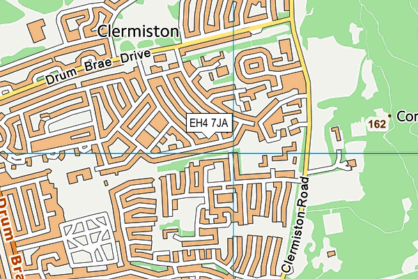 EH4 7JA map - OS VectorMap District (Ordnance Survey) EH4 7JA map - OS VectorMap District (Ordnance Survey)