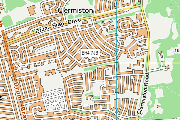 EH4 7JB map - OS VectorMap District (Ordnance Survey) EH4 7JB map - OS VectorMap District (Ordnance Survey)