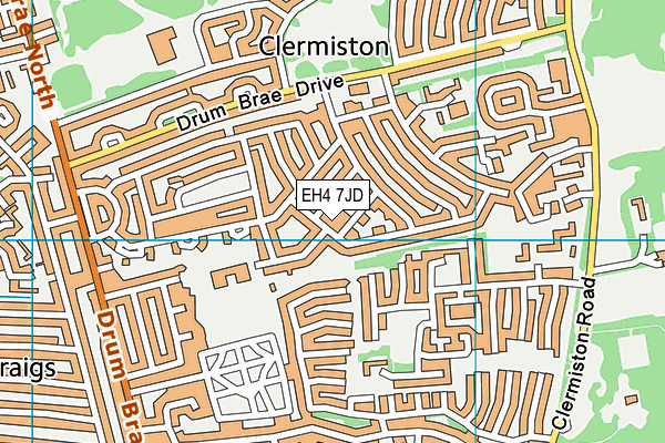 EH4 7JD map - OS VectorMap District (Ordnance Survey) EH4 7JD map - OS VectorMap District (Ordnance Survey)