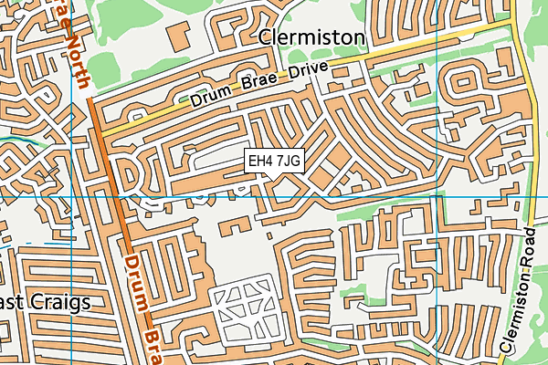 EH4 7JG map - OS VectorMap District (Ordnance Survey) EH4 7JG map - OS VectorMap District (Ordnance Survey)