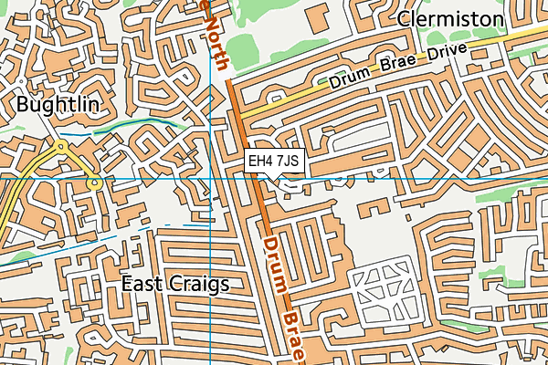EH4 7JS map - OS VectorMap District (Ordnance Survey) EH4 7JS map - OS VectorMap District (Ordnance Survey)
