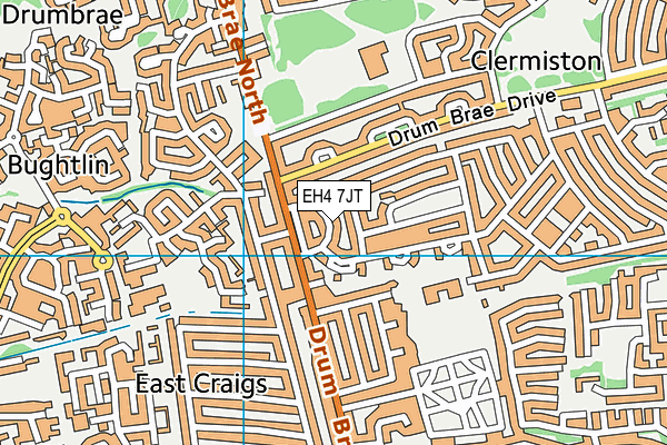 EH4 7JT map - OS VectorMap District (Ordnance Survey) EH4 7JT map - OS VectorMap District (Ordnance Survey)