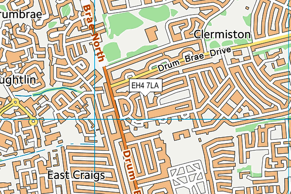 EH4 7LA map - OS VectorMap District (Ordnance Survey) EH4 7LA map - OS VectorMap District (Ordnance Survey)