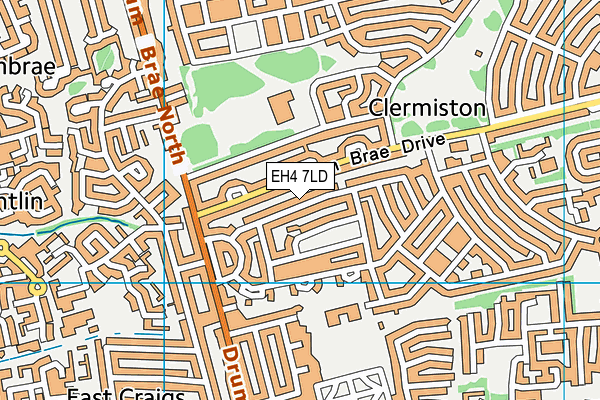 EH4 7LD map - OS VectorMap District (Ordnance Survey) EH4 7LD map - OS VectorMap District (Ordnance Survey)