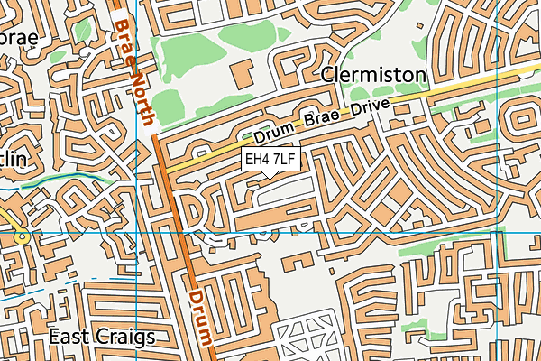 EH4 7LF map - OS VectorMap District (Ordnance Survey) EH4 7LF map - OS VectorMap District (Ordnance Survey)