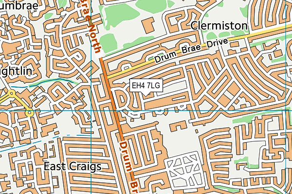 EH4 7LG map - OS VectorMap District (Ordnance Survey) EH4 7LG map - OS VectorMap District (Ordnance Survey)