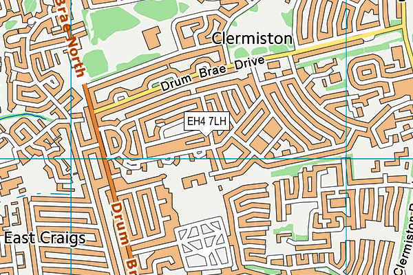 EH4 7LH map - OS VectorMap District (Ordnance Survey) EH4 7LH map - OS VectorMap District (Ordnance Survey)