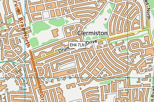 EH4 7LN map - OS VectorMap District (Ordnance Survey) EH4 7LN map - OS VectorMap District (Ordnance Survey)
