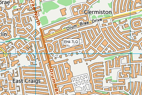 EH4 7LQ map - OS VectorMap District (Ordnance Survey) EH4 7LQ map - OS VectorMap District (Ordnance Survey)