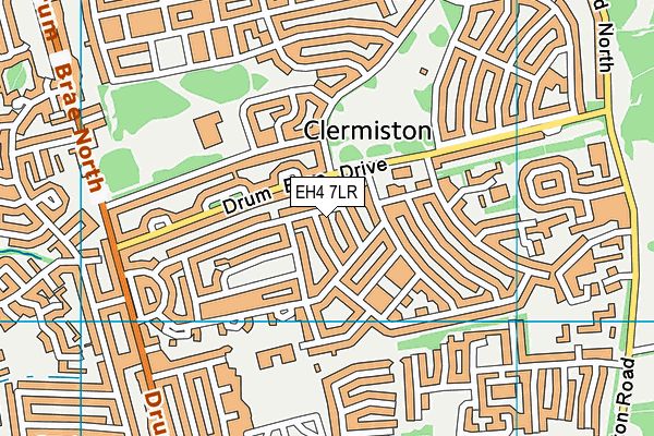 EH4 7LR map - OS VectorMap District (Ordnance Survey) EH4 7LR map - OS VectorMap District (Ordnance Survey)
