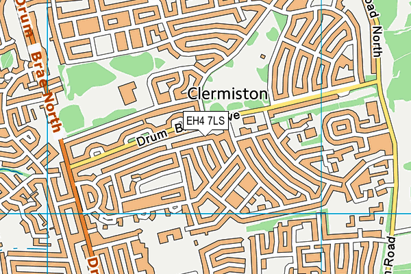 EH4 7LS map - OS VectorMap District (Ordnance Survey) EH4 7LS map - OS VectorMap District (Ordnance Survey)