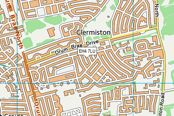 EH4 7LU map - OS VectorMap District (Ordnance Survey) EH4 7LU map - OS VectorMap District (Ordnance Survey)