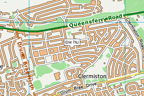 EH4 7NJ map - OS VectorMap District (Ordnance Survey) EH4 7NJ map - OS VectorMap District (Ordnance Survey)