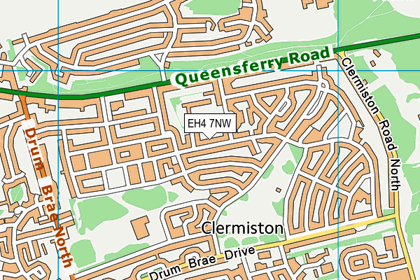 EH4 7NW map - OS VectorMap District (Ordnance Survey) EH4 7NW map - OS VectorMap District (Ordnance Survey)