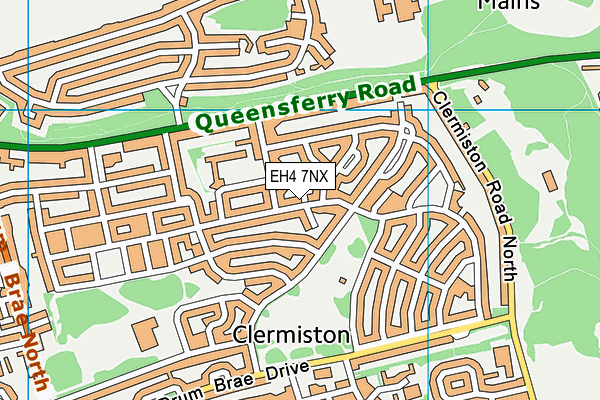 EH4 7NX map - OS VectorMap District (Ordnance Survey) EH4 7NX map - OS VectorMap District (Ordnance Survey)