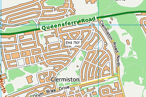 EH4 7NY map - OS VectorMap District (Ordnance Survey) EH4 7NY map - OS VectorMap District (Ordnance Survey)