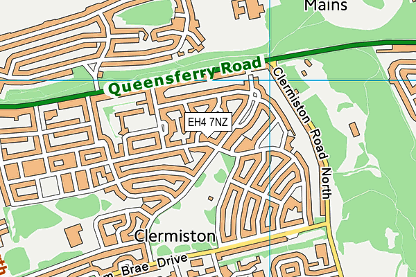 EH4 7NZ map - OS VectorMap District (Ordnance Survey) EH4 7NZ map - OS VectorMap District (Ordnance Survey)
