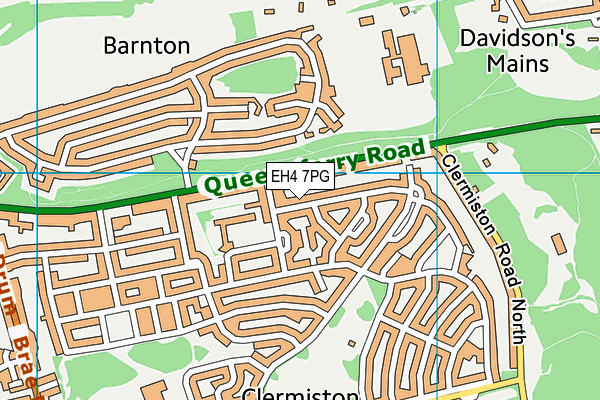 EH4 7PG map - OS VectorMap District (Ordnance Survey) EH4 7PG map - OS VectorMap District (Ordnance Survey)