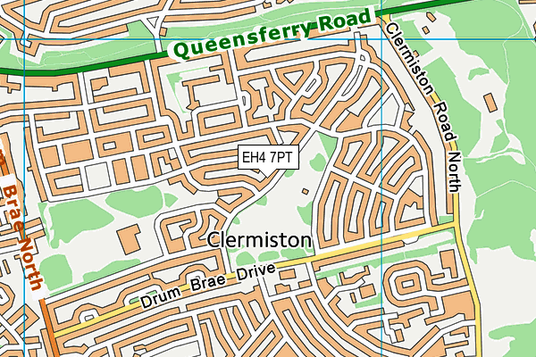 EH4 7PT map - OS VectorMap District (Ordnance Survey) EH4 7PT map - OS VectorMap District (Ordnance Survey)