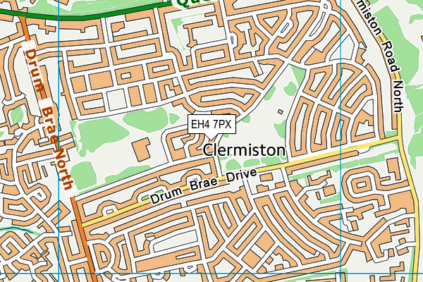 EH4 7PX map - OS VectorMap District (Ordnance Survey) EH4 7PX map - OS VectorMap District (Ordnance Survey)