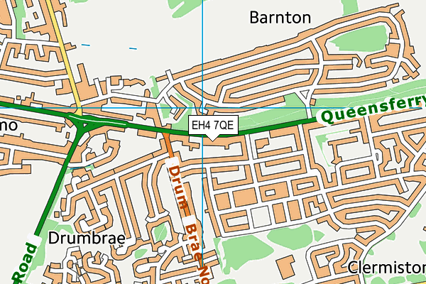 EH4 7QE map - OS VectorMap District (Ordnance Survey)