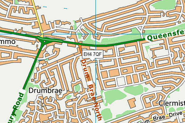 EH4 7QF map - OS VectorMap District (Ordnance Survey) EH4 7QF map - OS VectorMap District (Ordnance Survey)