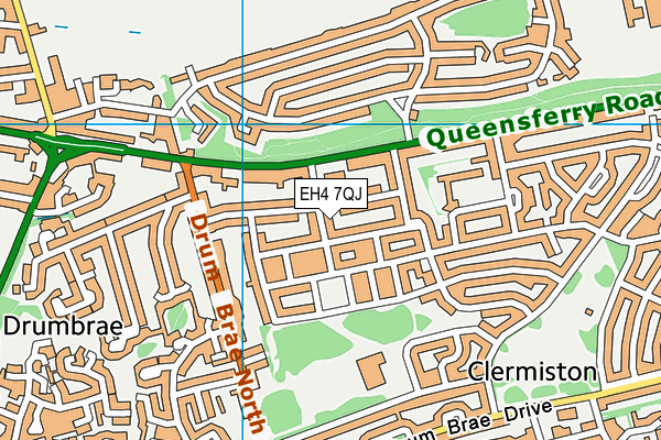 EH4 7QJ map - OS VectorMap District (Ordnance Survey) EH4 7QJ map - OS VectorMap District (Ordnance Survey)