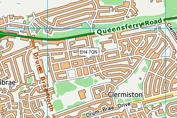 EH4 7QN map - OS VectorMap District (Ordnance Survey) EH4 7QN map - OS VectorMap District (Ordnance Survey)