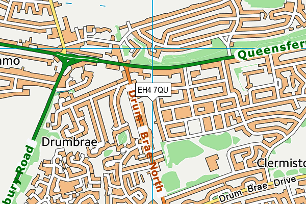 EH4 7QU map - OS VectorMap District (Ordnance Survey) EH4 7QU map - OS VectorMap District (Ordnance Survey)