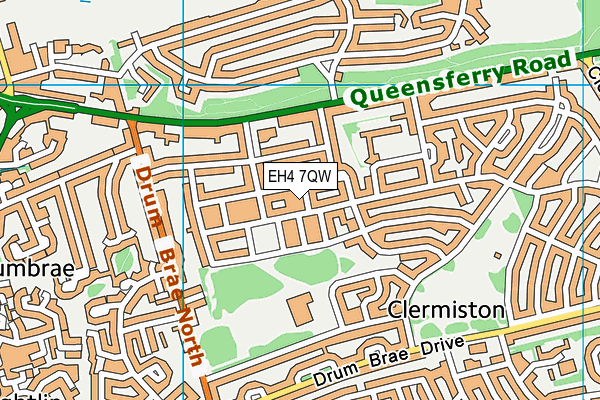 EH4 7QW map - OS VectorMap District (Ordnance Survey) EH4 7QW map - OS VectorMap District (Ordnance Survey)