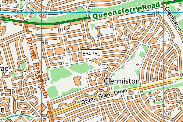 EH4 7RL map - OS VectorMap District (Ordnance Survey) EH4 7RL map - OS VectorMap District (Ordnance Survey)