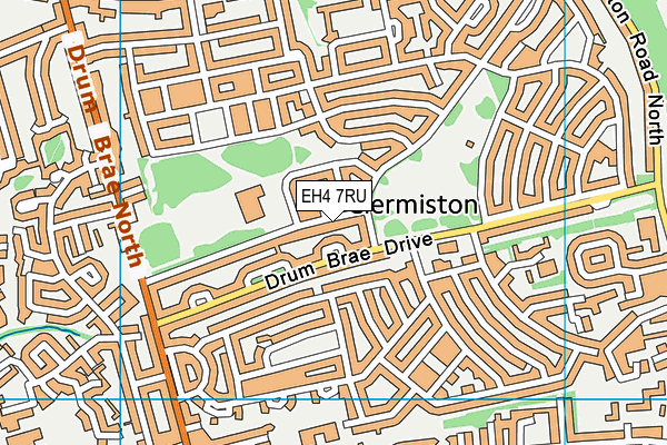 EH4 7RU map - OS VectorMap District (Ordnance Survey) EH4 7RU map - OS VectorMap District (Ordnance Survey)