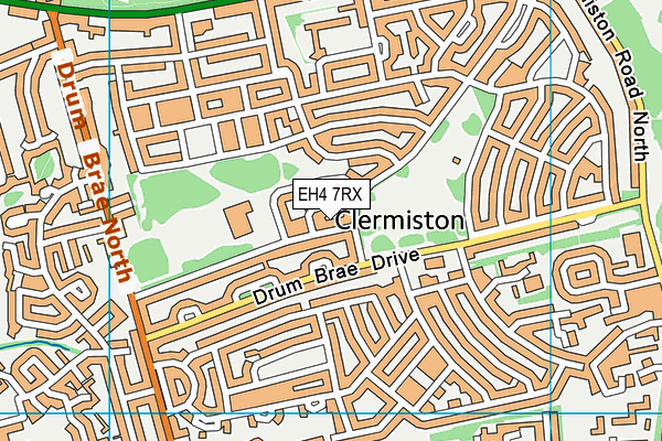 EH4 7RX map - OS VectorMap District (Ordnance Survey) EH4 7RX map - OS VectorMap District (Ordnance Survey)