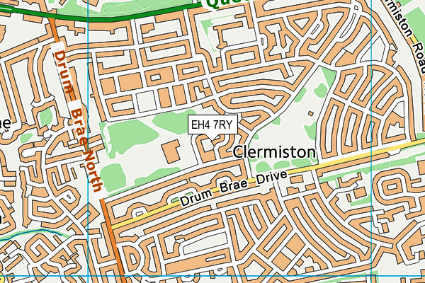 EH4 7RY map - OS VectorMap District (Ordnance Survey) EH4 7RY map - OS VectorMap District (Ordnance Survey)