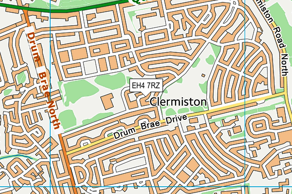 EH4 7RZ map - OS VectorMap District (Ordnance Survey) EH4 7RZ map - OS VectorMap District (Ordnance Survey)