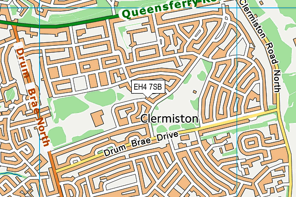 EH4 7SB map - OS VectorMap District (Ordnance Survey) EH4 7SB map - OS VectorMap District (Ordnance Survey)