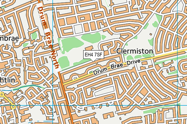 EH4 7SF map - OS VectorMap District (Ordnance Survey) EH4 7SF map - OS VectorMap District (Ordnance Survey)