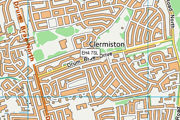 EH4 7SL map - OS VectorMap District (Ordnance Survey) EH4 7SL map - OS VectorMap District (Ordnance Survey)