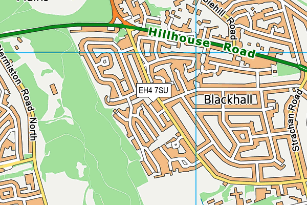 EH4 7SU map - OS VectorMap District (Ordnance Survey) EH4 7SU map - OS VectorMap District (Ordnance Survey)