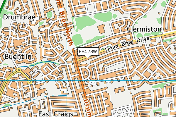 EH4 7SW map - OS VectorMap District (Ordnance Survey)