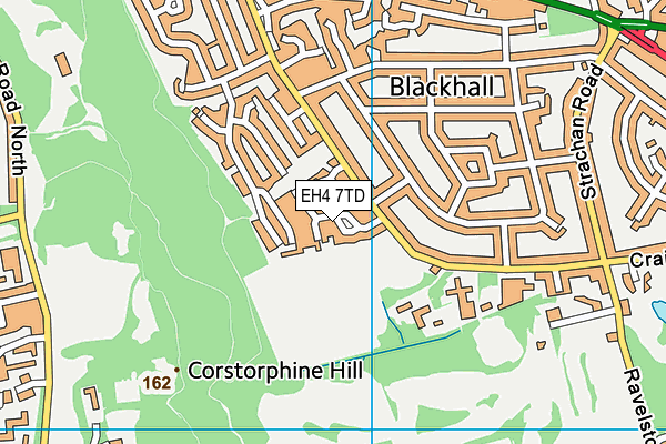 EH4 7TD map - OS VectorMap District (Ordnance Survey) EH4 7TD map - OS VectorMap District (Ordnance Survey)